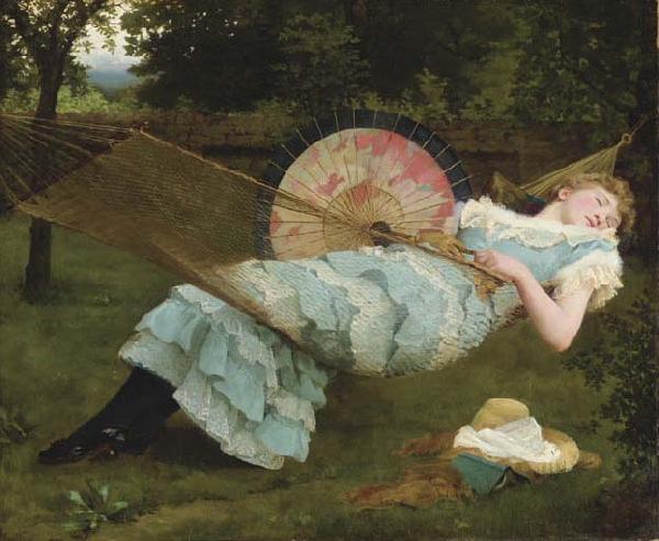 Valentine Cameron Prinsep Prints Sweet Repose oil painting image